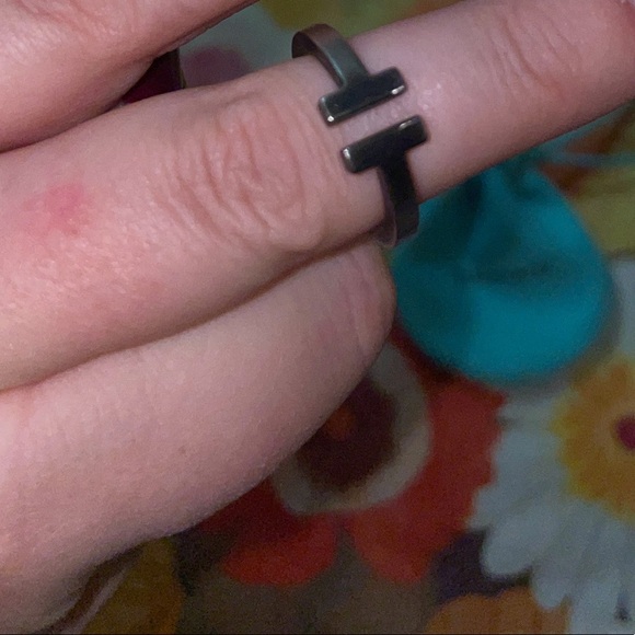Tiffany T square ring size 7 - Picture 6 of 8